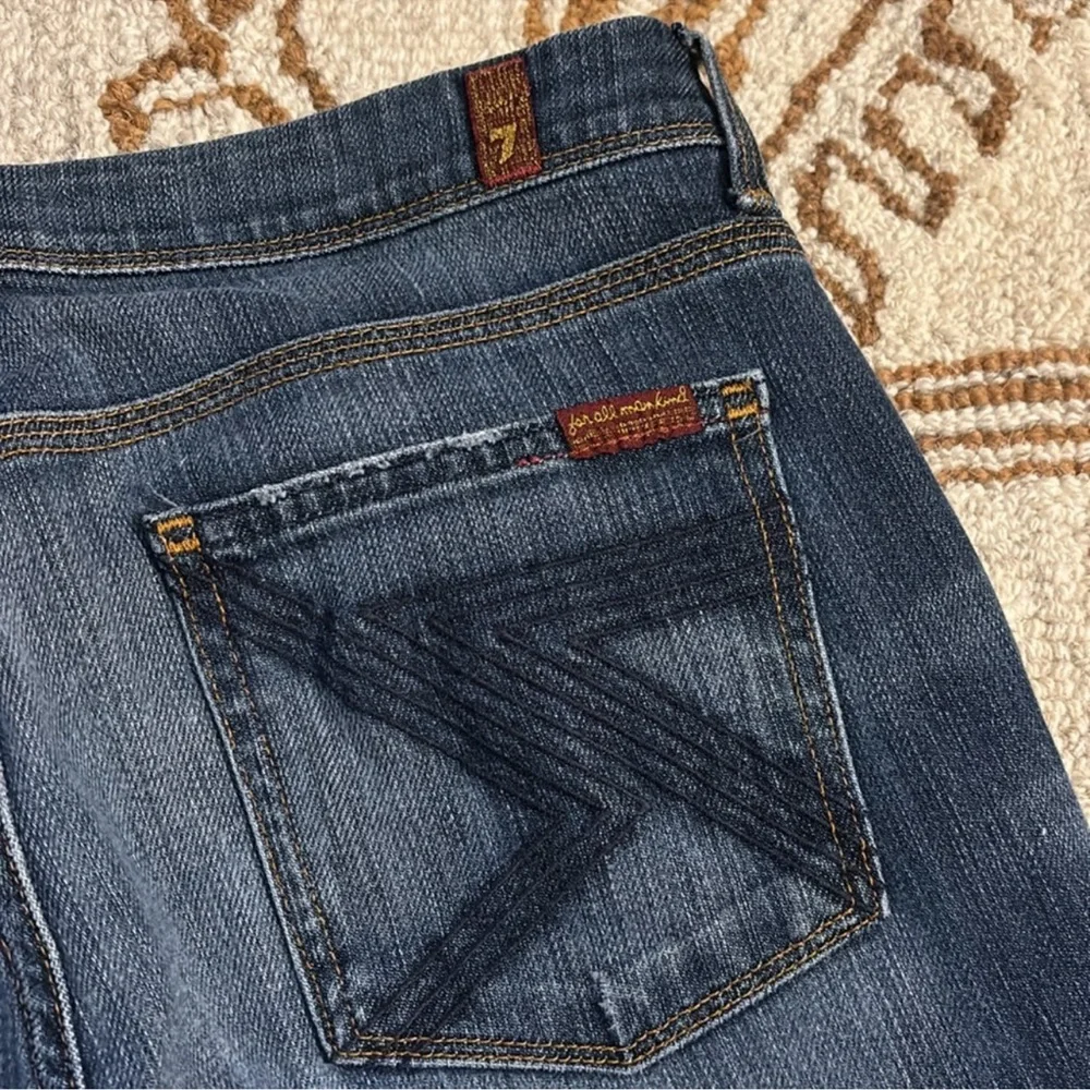 💙 7 For All Mankind 2010’s Low Rise Classic Blue Women's Jeans 30 - Picture 3 of 13